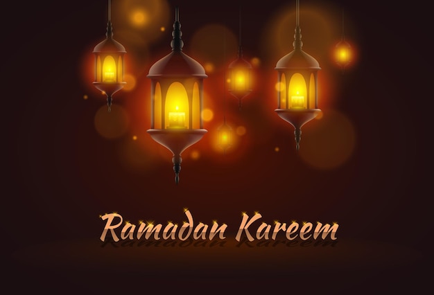 Ramadan celebration art banner background. Vector background