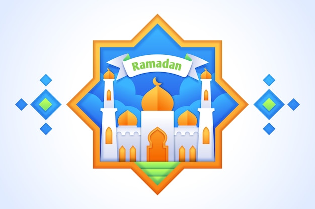 Ramadan concept in plat ontwerp