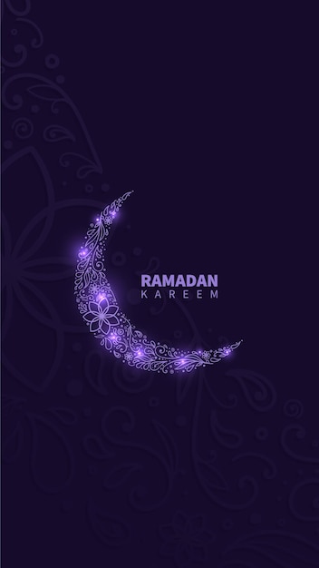 Ramadan Crescent Vector