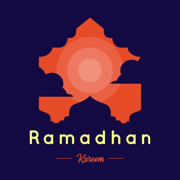 Vector ramadan day greeting card for social media post