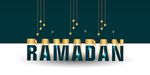 Ramadan editable text effect elegant 3d text style