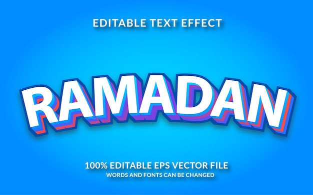 Ramadan Editable Text Effect