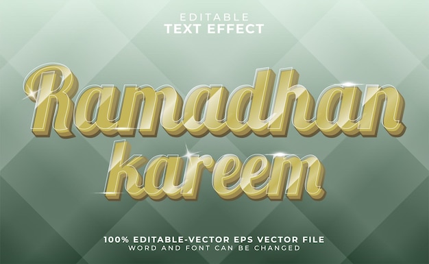 Ramadan editable text effect