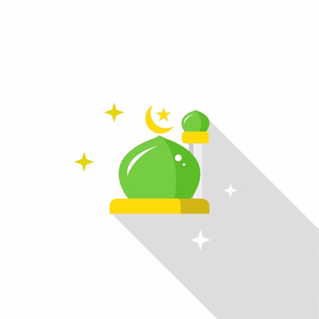 ramadan and eid al fitr vector mosque icon