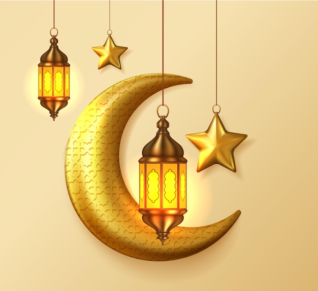 라마단 또는 Eid 장식 디자인