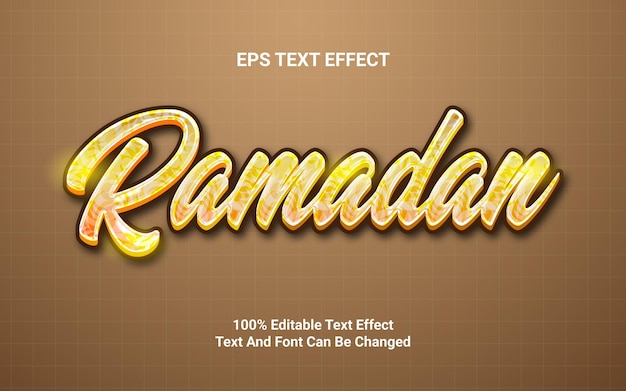 Ramadan EPS text effect