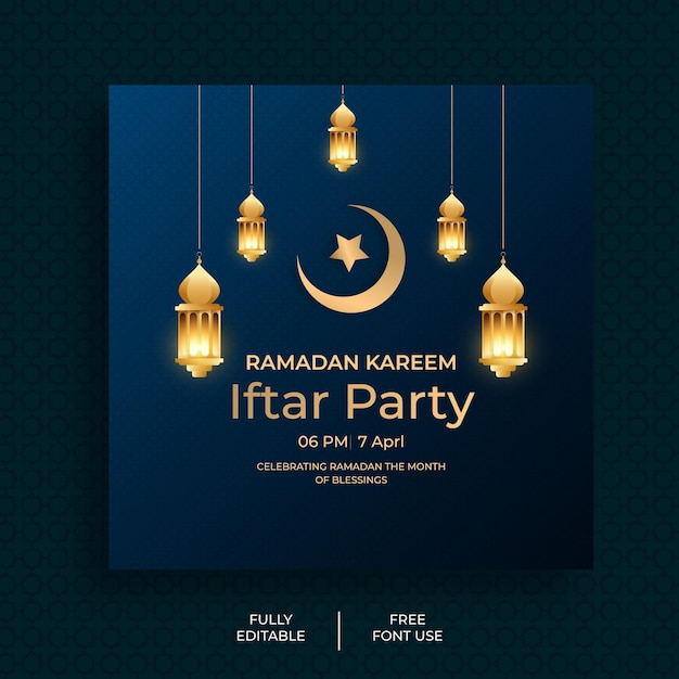 Ramadan event Instagram or social media posts template