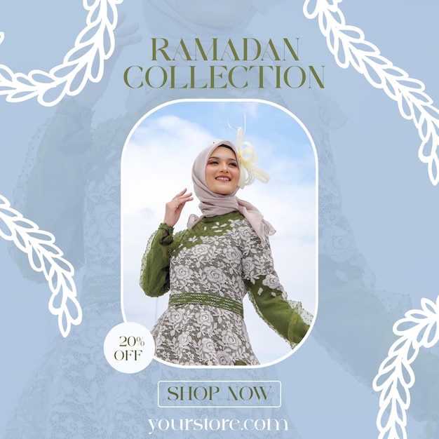 ramadan fashion sale banner template design