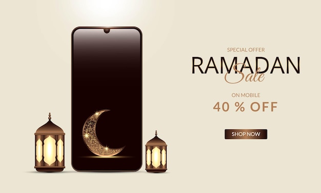 Ramadan festival banner promotion template