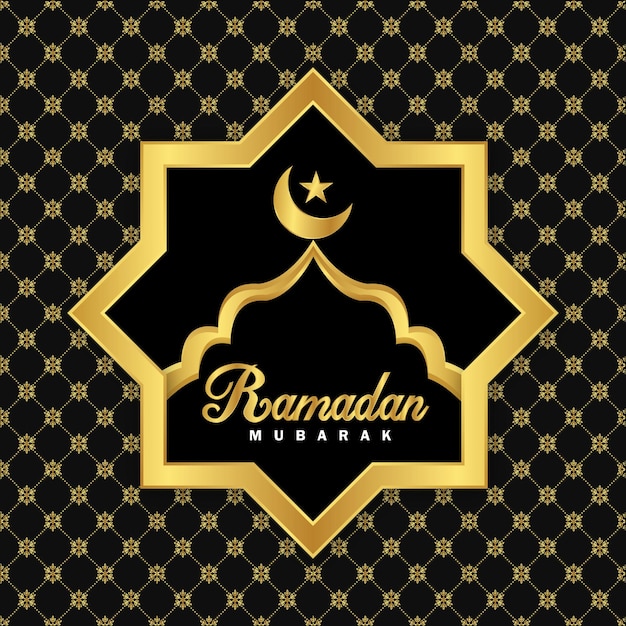 Vector ramadan festival luxe kaart en social media post design