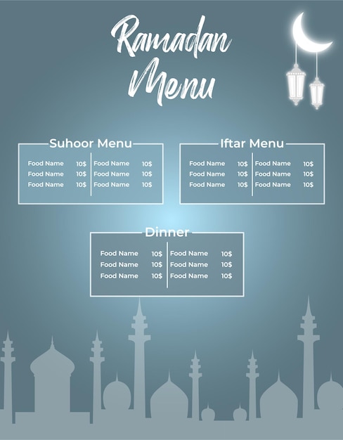 Ramadan Food Flyer