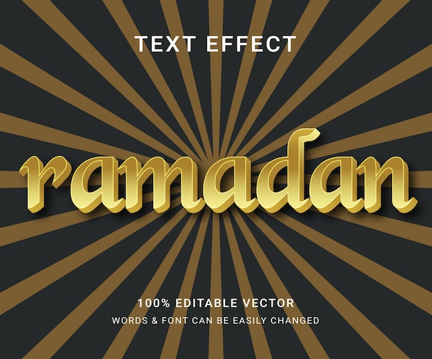 Ramadan Full Editable Text Effect