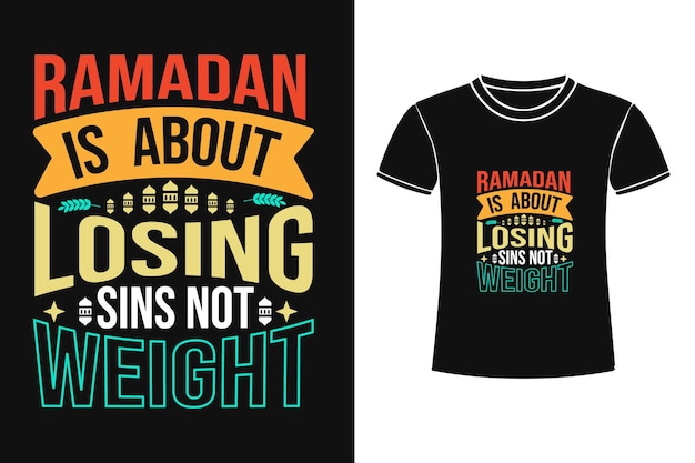 Ramadan gaat over het verliezen van zonden, niet over het ontwerpen van islamitische typografie T-shirts