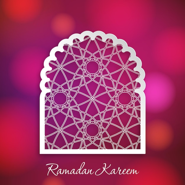 Поздравительная открытка рамадана для празднования фестиваля мусульманской общины
