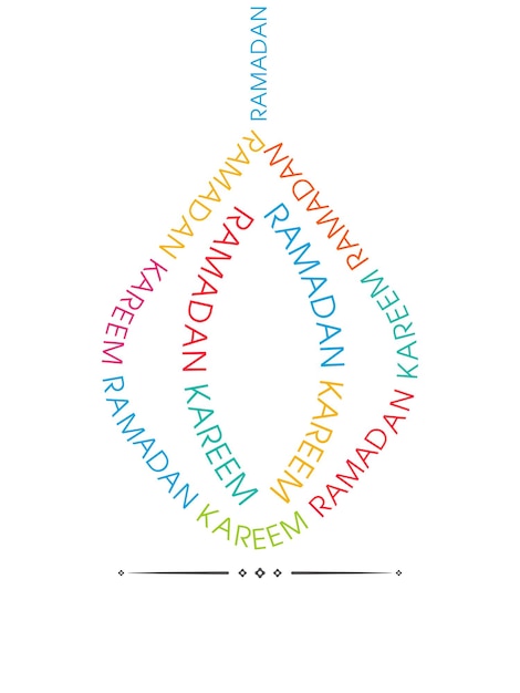 Поздравительная открытка рамадана для празднования фестиваля мусульманской общины