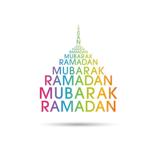 Ramadan greeting card for the celebration of muslim community festival