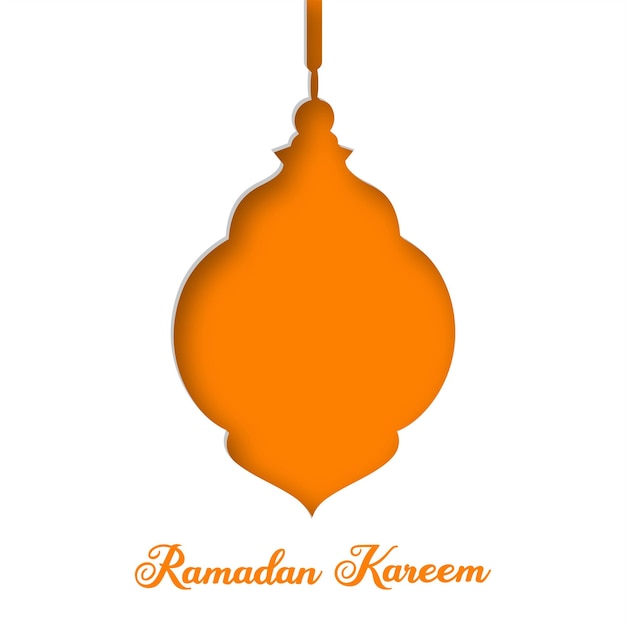 Ramadan greeting card for the celebration of Muslim community festival