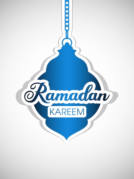 Ramadan greeting card for the celebration of Muslim community festival