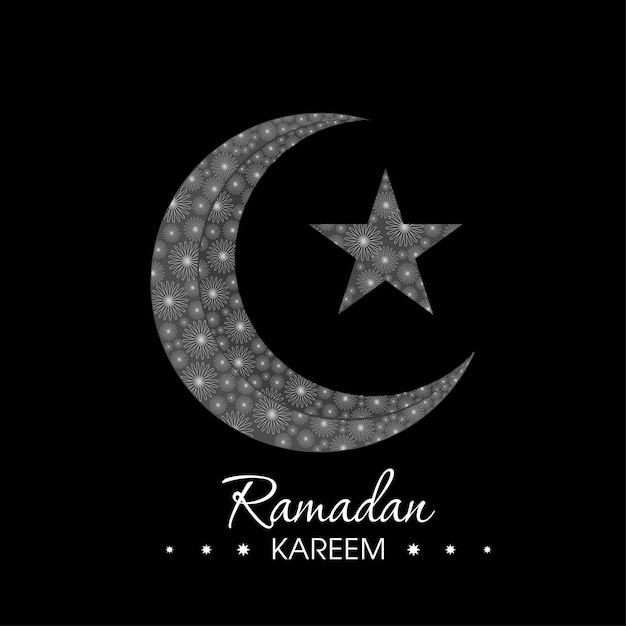 Ramadan greeting card for the celebration of muslim community festival