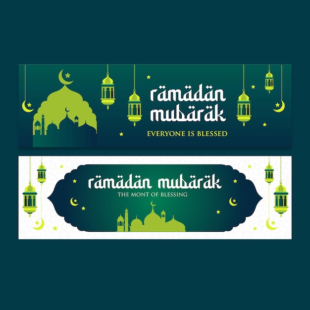 Ramadan Horizontale Banner Set