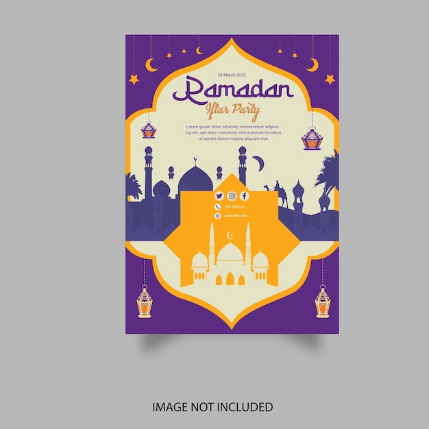 Ramadan Iftar Feestfolder