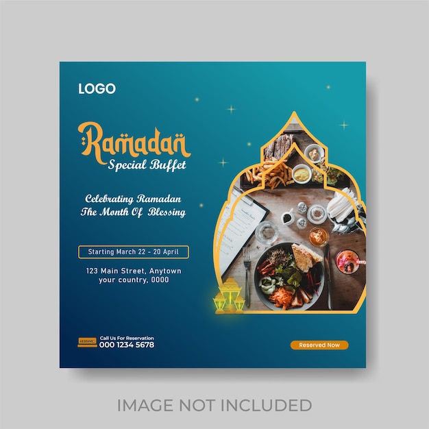 ramadan iftar social media post