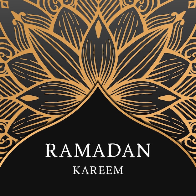 Ramadan kareem abstract illustration design