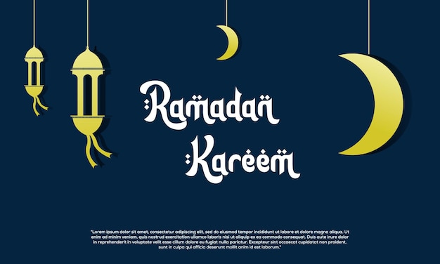 Ramadan kareem achtergrond afbeelding