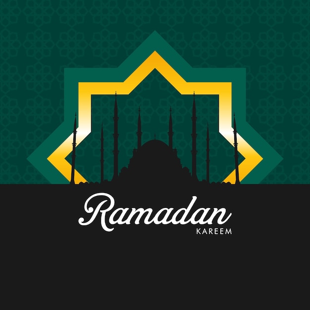 Ramadan Kareem Achtergrond Illustratie Islamitische Maand Viering