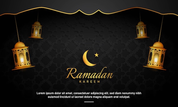 Ramadan Kareem Achtergrond Ontwerp Vectorillustratie