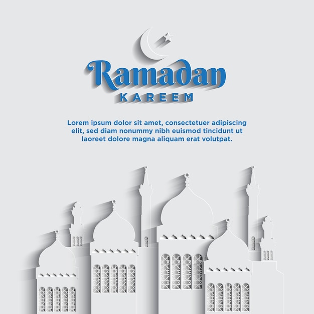 Ramadan Kareem achtergrond vectorillustratie