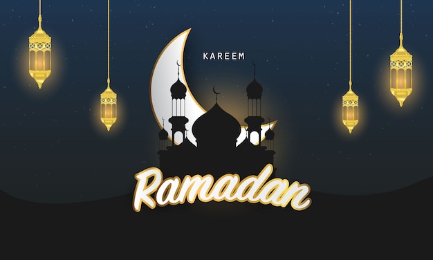 Ramadan Kareem achtergrond.