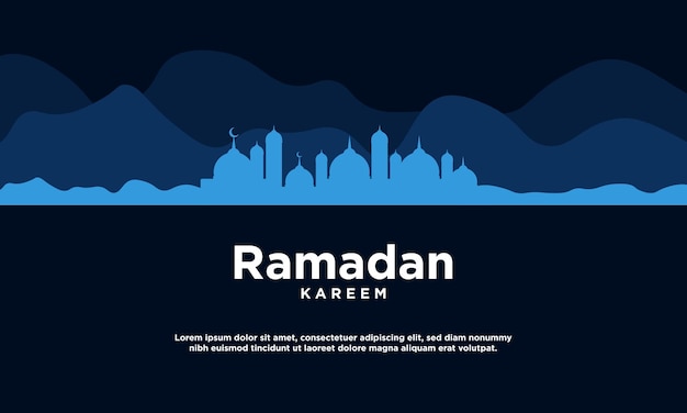 Ramadan kareem achtergrondontwerp