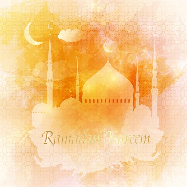 Рамадан карим Арабский поздравительных открыток исламский векторный дизайн Абстрактный религиозный дизайн фона Рамадан Карим