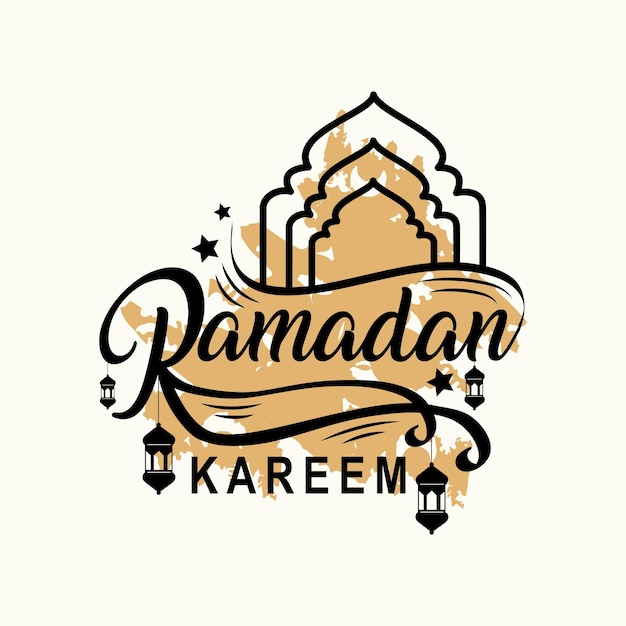 Ramadan Kareem Arabische lamp ontwerp kaart Groet achtergrond decoratief ornament voor vector