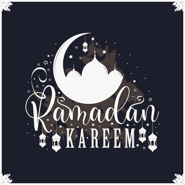 Vector ramadan kareem arabische lamp ontwerp kaart groet achtergrond decoratief ornament voor vector