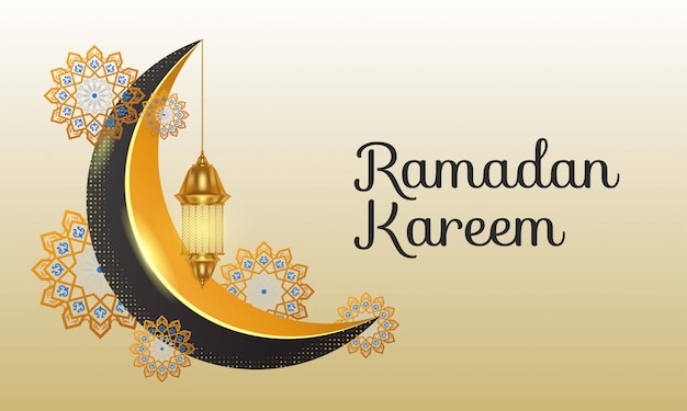 Vettore ramadan kareem sfondo per festeggiare il ramadan