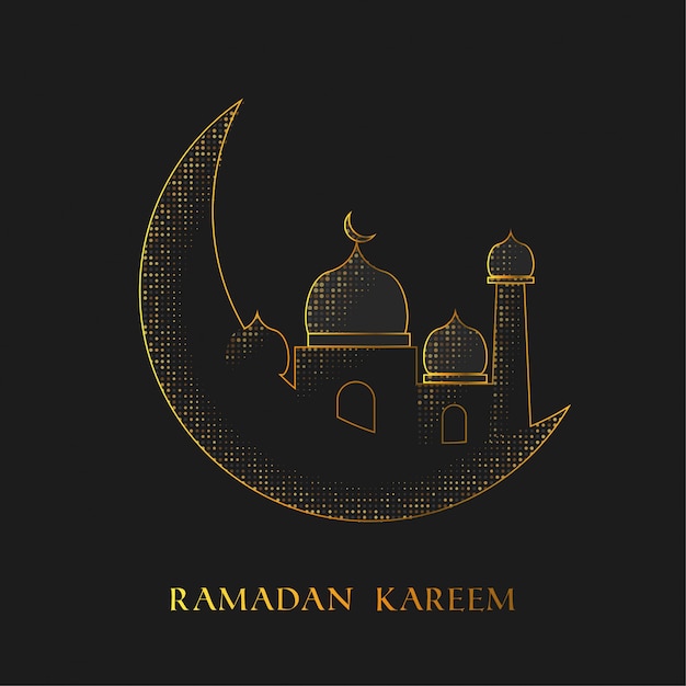 Vector ramadan kareem background for celebrate ramadan