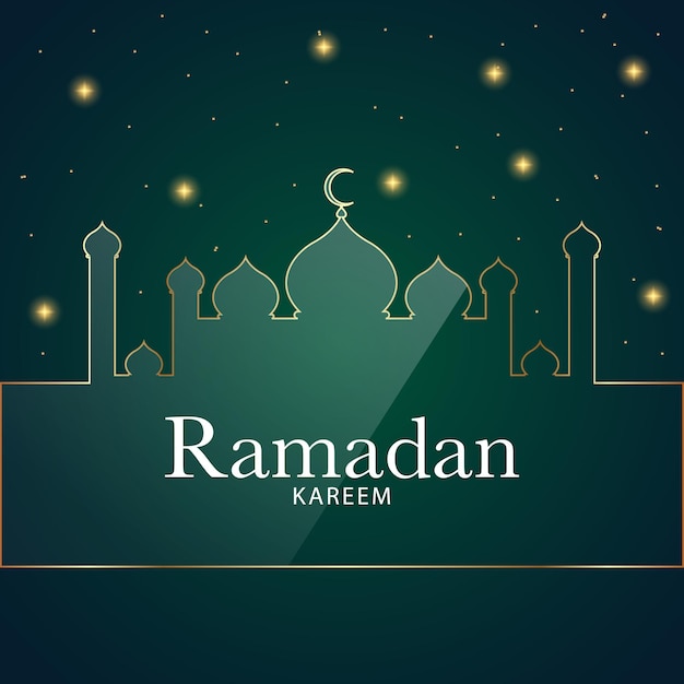 ramadan kareem Background Design Greeting Card Banner Poster Vector Illustration