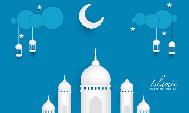 Ramadan Kareem Background Design Greeting Card Banner Poster Vector Illustration