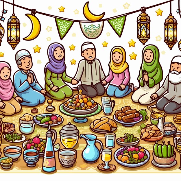 Vector ramadan kareem background design ramadan mubarak vector illustration