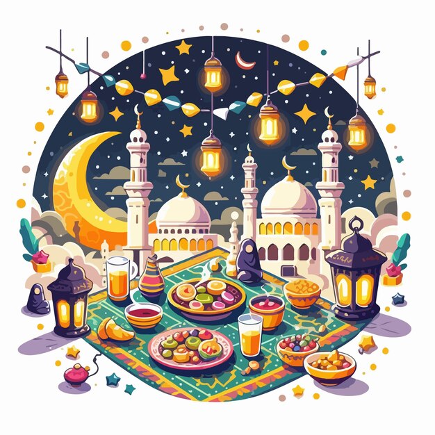 Vector ramadan kareem background design ramadan mubarak vector illustration