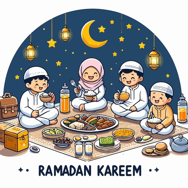 Vector ramadan kareem background design ramadan mubarak vector illustration