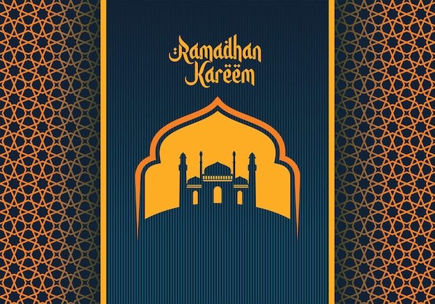 Vector ramadan kareem background illustration