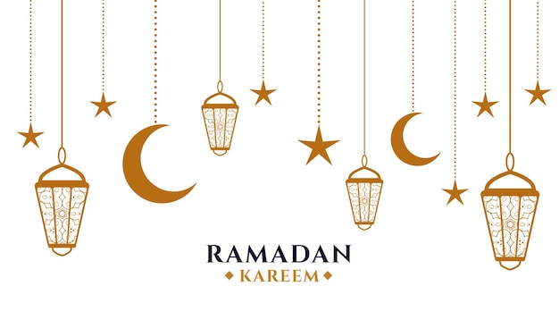 Vector ramadan kareem background islamic art style background