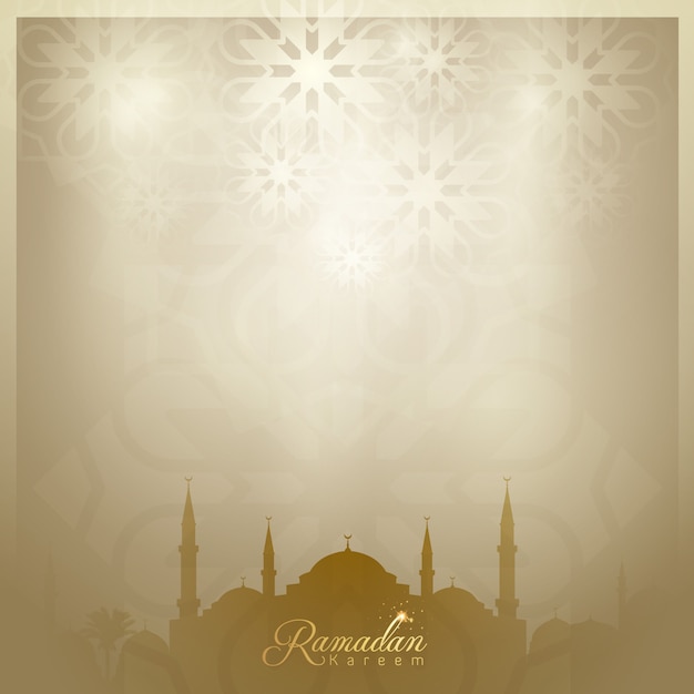Vector ramadan kareem background islamic greeting