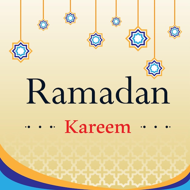 Ramadan kareem background template. Islamic background. Vector illustration.