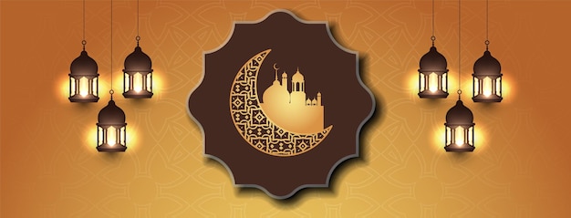 Ramadan kareem background with mosque