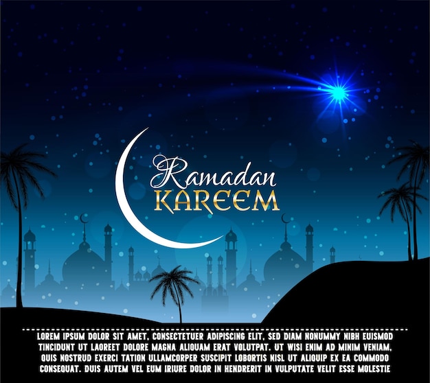 Vector ramadan kareem background