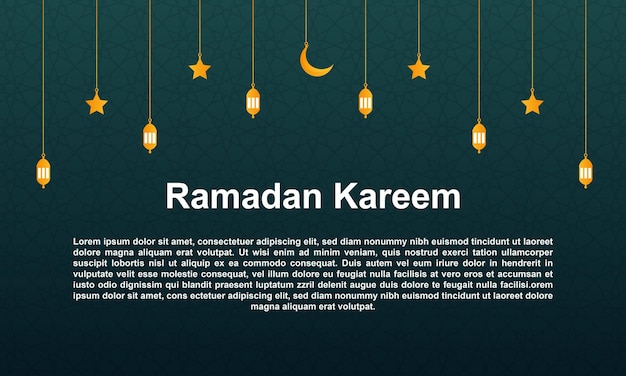 Vector ramadan kareem background